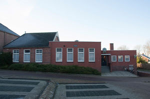 Zalencentrum Concordia achter de Imannuelkerk in Baflo