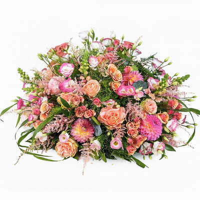 biedermeier van 40 of 60 cm groot - uit het bloementhema Gefluister van Rozen