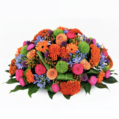 biedermeier van 40 of 60 cm groot - uit het bloementhema Kleurrijk Eerbetoon