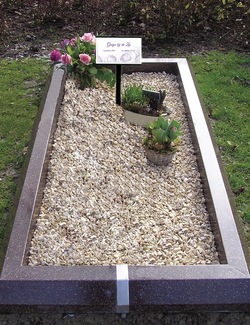 tijdelijk grafmonument begrafenis